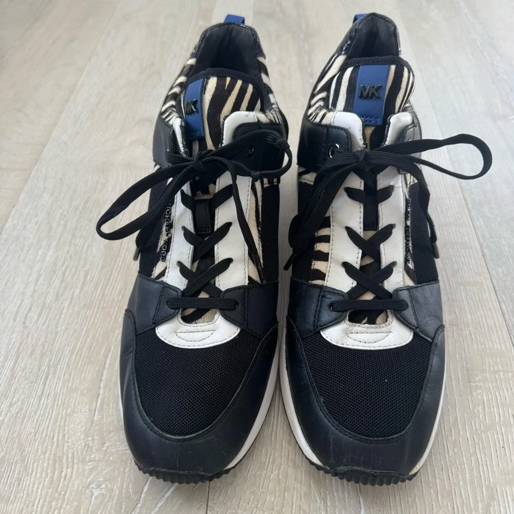 MICHAEL Michael Kors Georgie Zebra Print Calf Hair Men's Sneakers